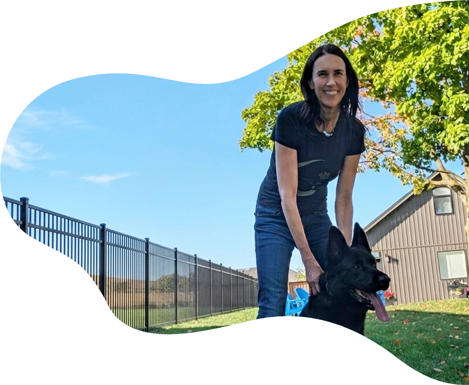 Sue Deboer with Dog